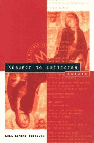 Subject to criticism