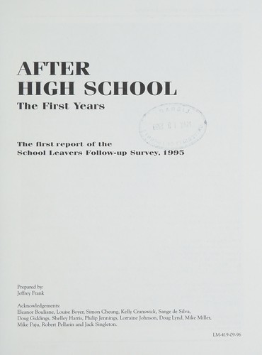 After high school
