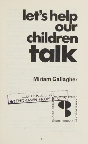 Let's help our children talk