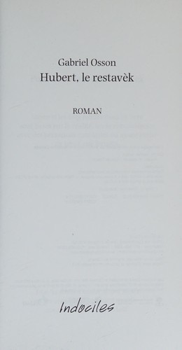 Hubert, le restavèk
