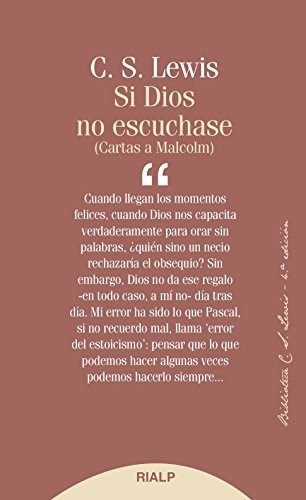 Si Dios no escuchase