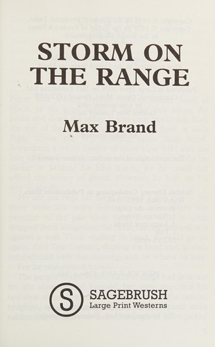 Storm on the range