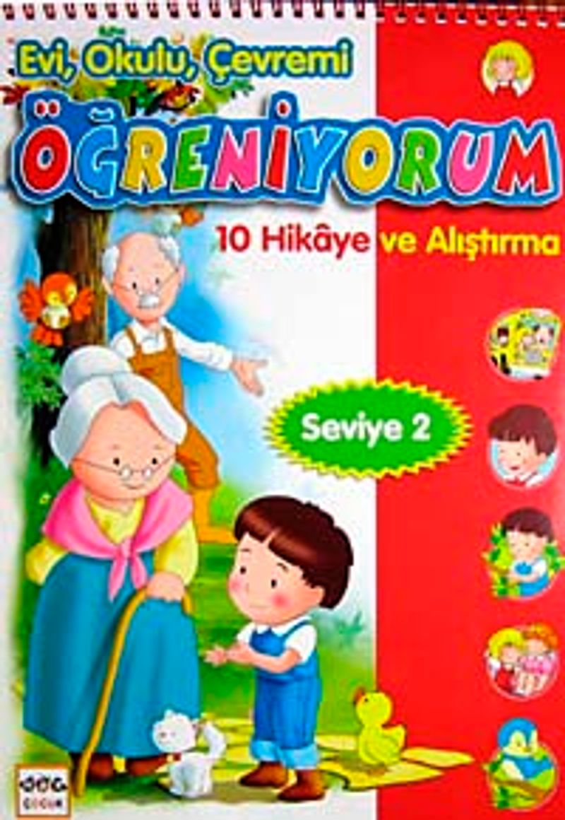 Evi, Okulu Çevremi Öğreniyorum  10 Hikaye ve Alıştırma (Seviye-2)