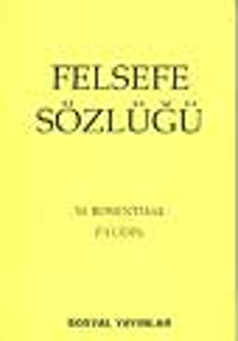 Felsefe Sözlüğü