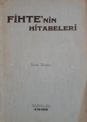 Fihte'nin Hitabeleri