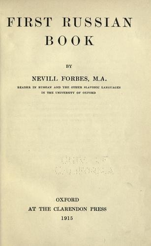 First Russian book