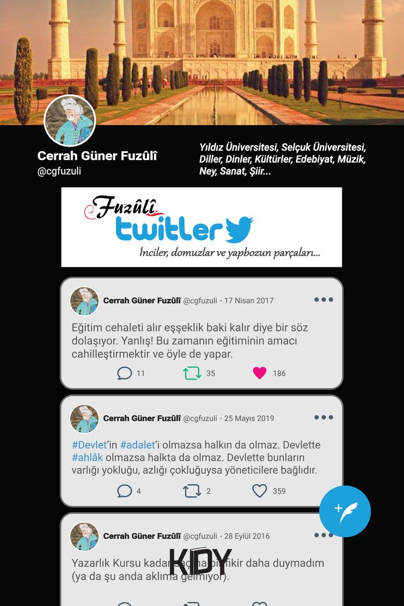 Fuzûlî Twitler