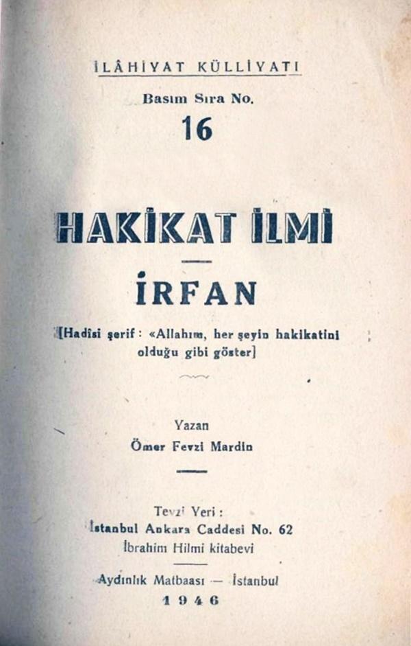 Hakikat İlmi - İrfan