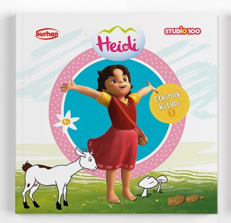 Heidi Etkinlik Kitabı 1 / Boyama, Alıştırma, Eşleştirme, Bulmaca, Yaz çiz Bul
