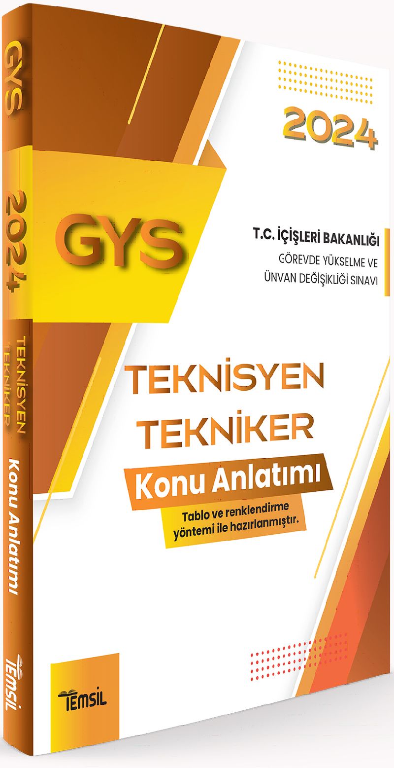 İçişleri Bakanlığı Görevde Yükselme ve Ünvan Değişikliği Sınavı Teknisyen Tekniker Konu Anlatımı