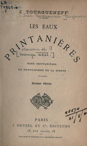Les eaux printanières