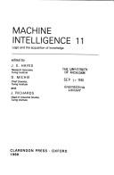 Machine Intelligence 11 Vol. 11