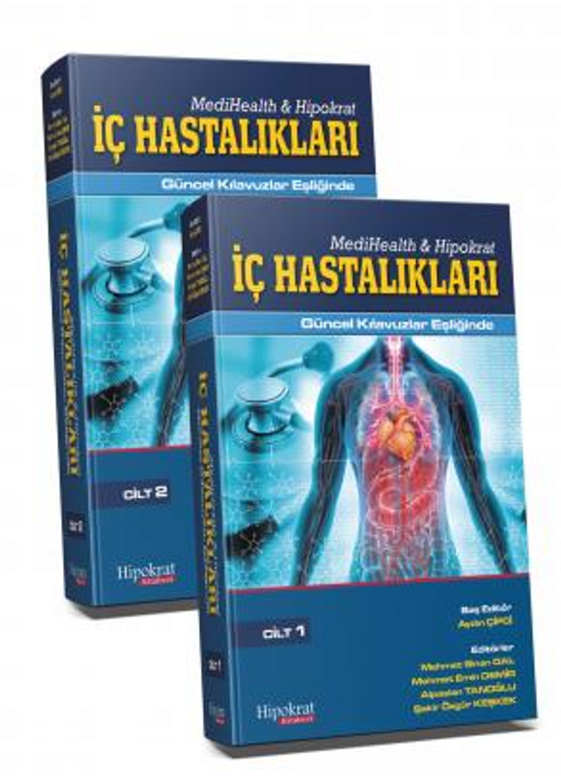 MediHealth  Hipokrat İç Hastalıkları 2 Cilt Set Güncel Kılavuzlar Eşliğinde