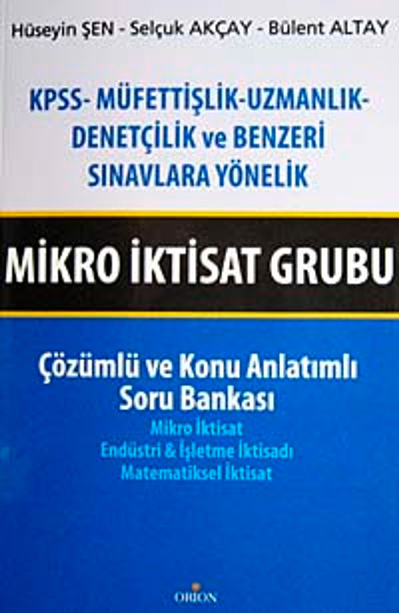 Mikro İktisat Grubu  Çözümlü ve Konu Anlatımlı Soru Bankası
