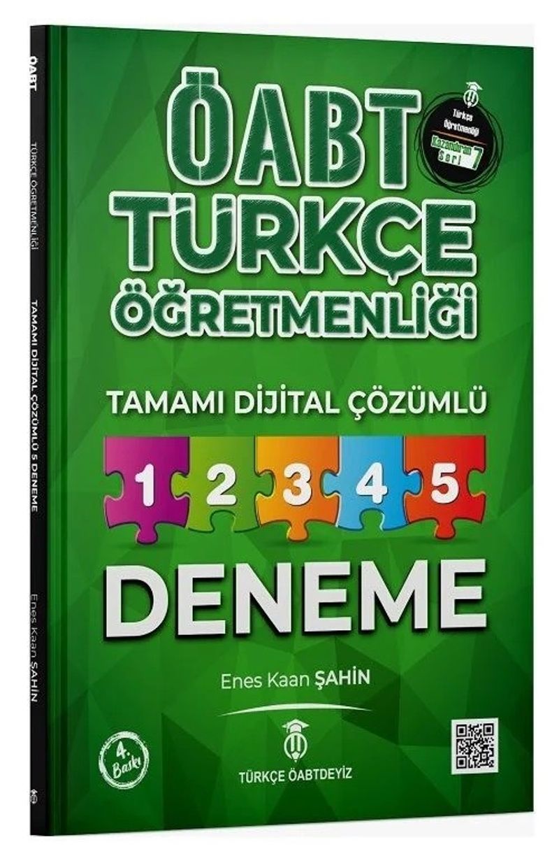 ÖABT Türkçe Öğretmenliği 5 Deneme Dijital Çözümlü