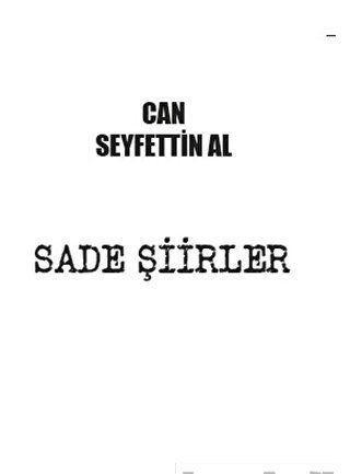Sade Şiirler