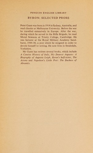 Selected Prose