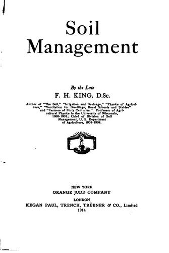 Soil management