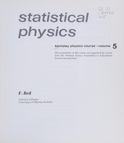 Statistical physics