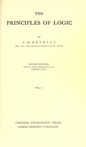 The principles of logic