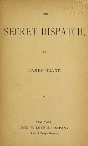 The secret despatch