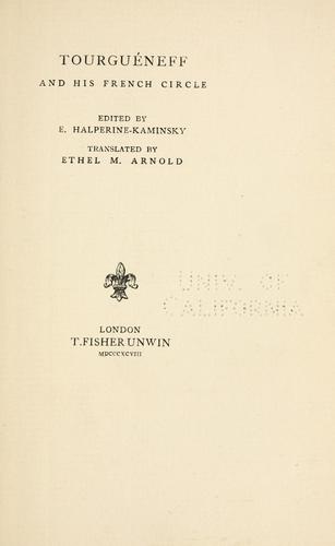 Tourgueneff
